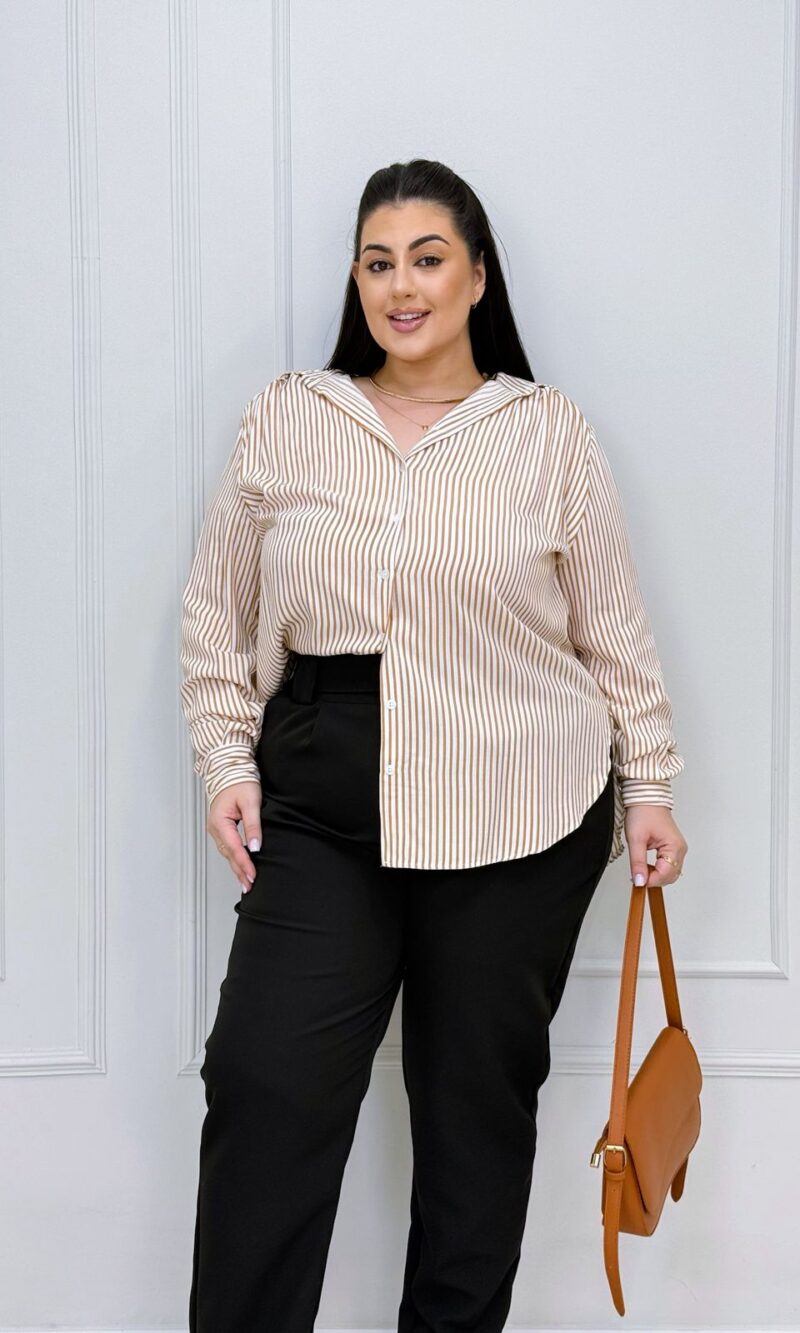 camisa giulia nude plus size 2315