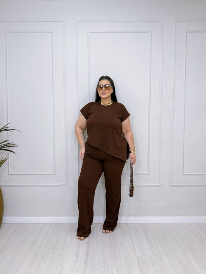 conjunto berenice marrom plus size 2288 conjunto berenice marrom plus size 2288