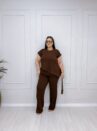 conjunto berenice marrom plus size 2288