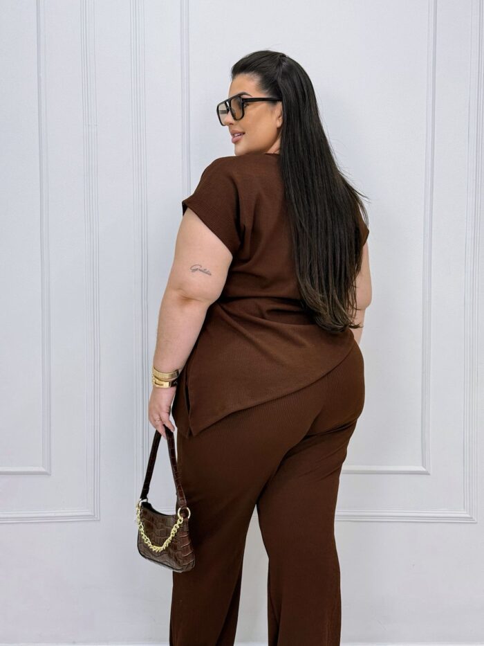 conjunto berenice marrom plus size 2288 conjunto berenice marrom plus size 2288