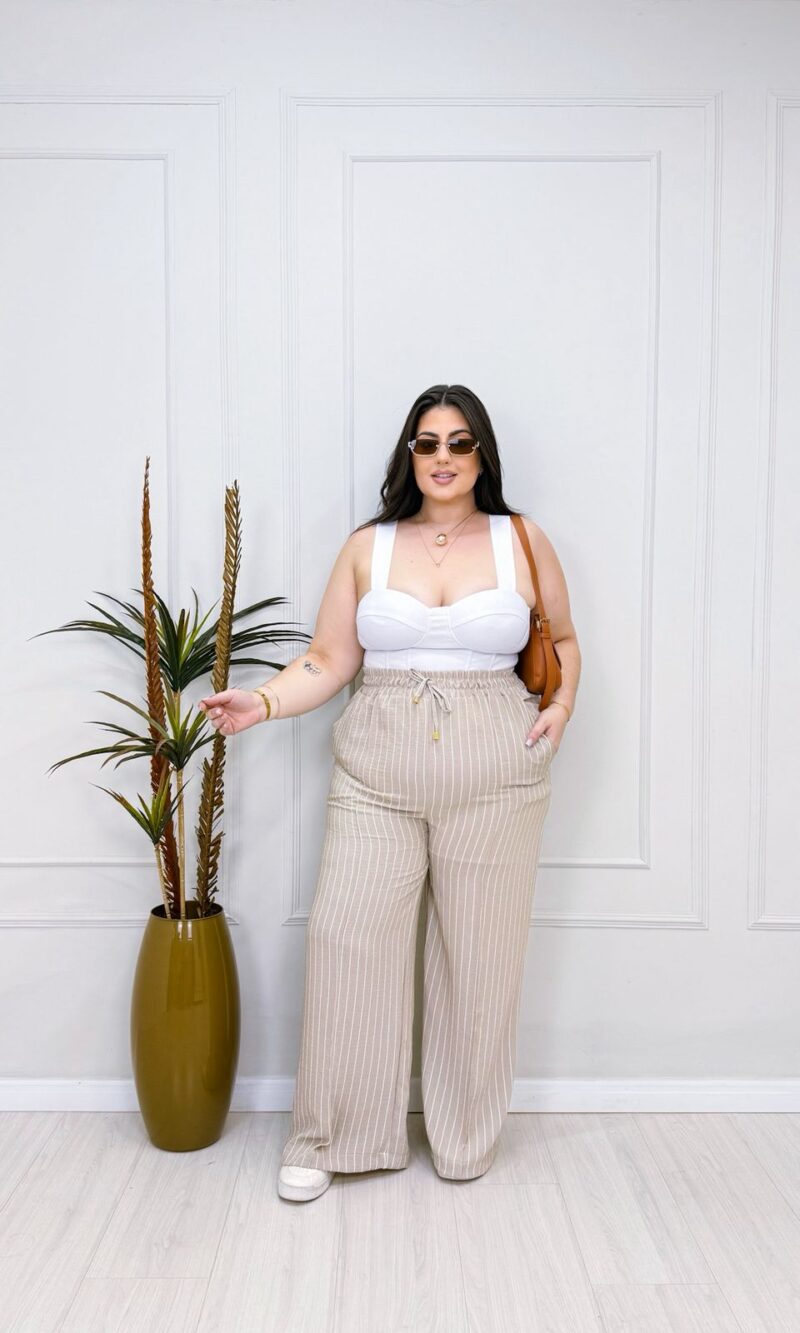 calça lenara preto plus size 2409