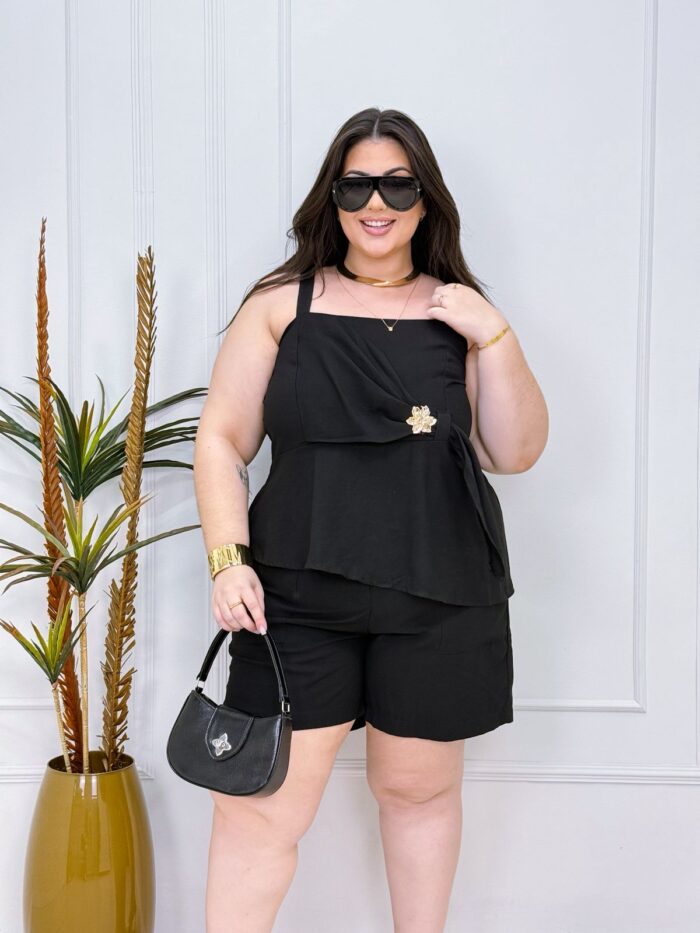 conjunto jana preto plus size 2364