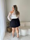 cropped taty preto plus size 2404