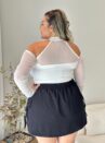 cropped taty preto plus size 2404