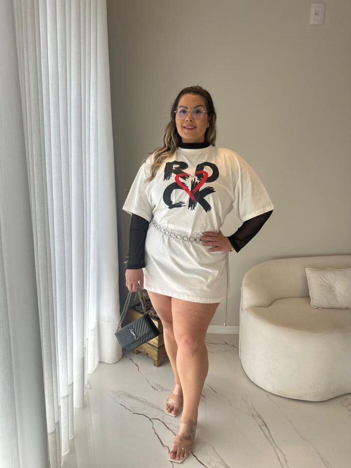 camisão lolla preto plus size 2399 camisão lolla preto plus size 2399