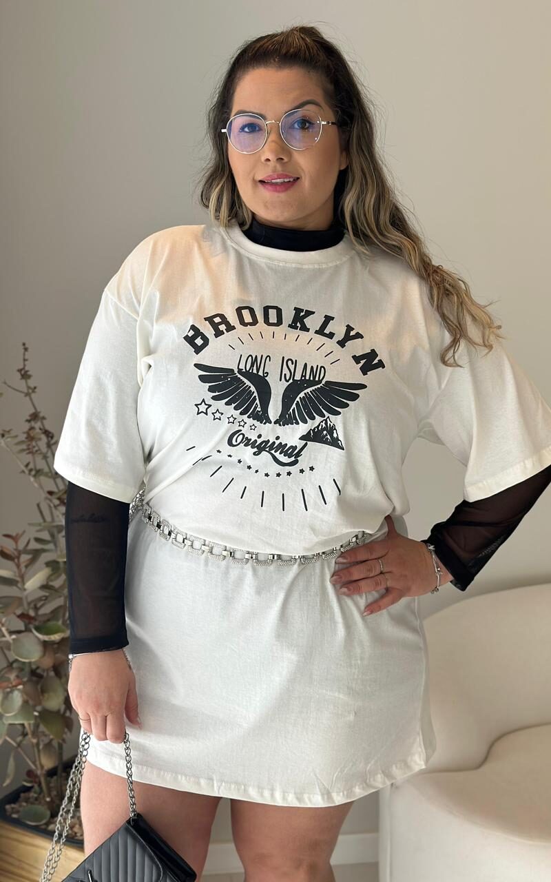 camisão lolla preto plus size 2399