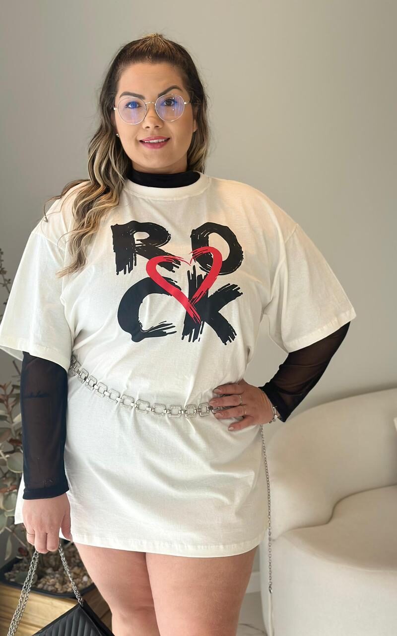 camisão lolla preto plus size 2399