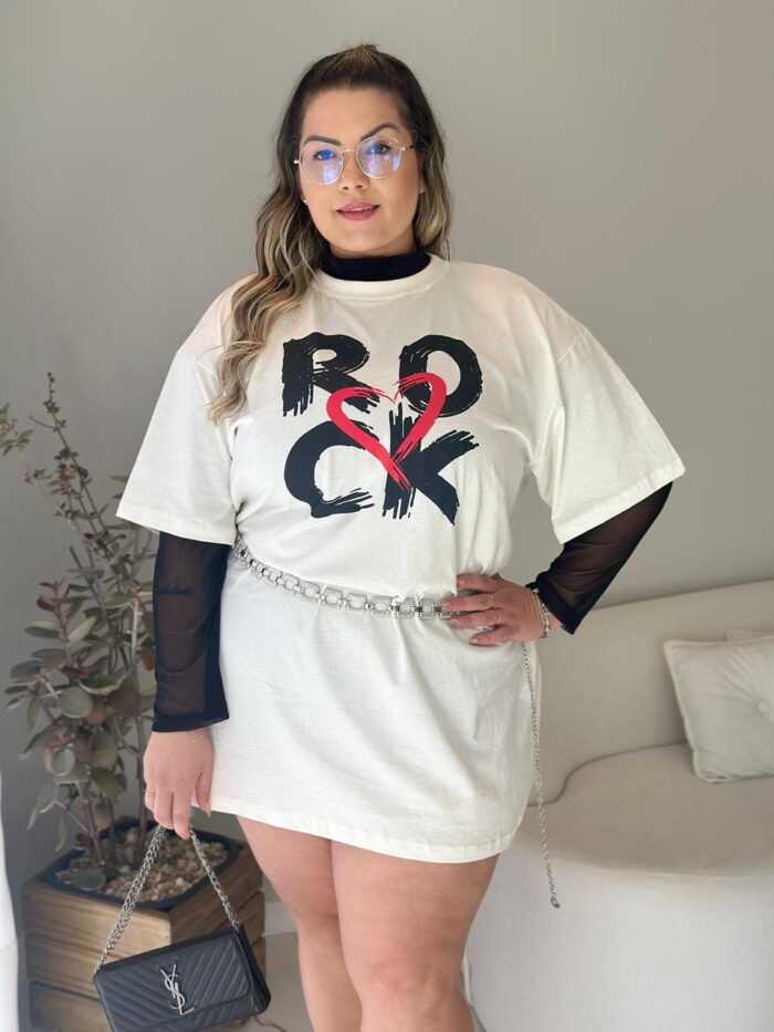 camisão lolla preto plus size 2399 camisão lolla preto plus size 2399