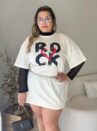 camisão lolla preto plus size 2399