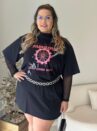 camisão lolla preto plus size 2399