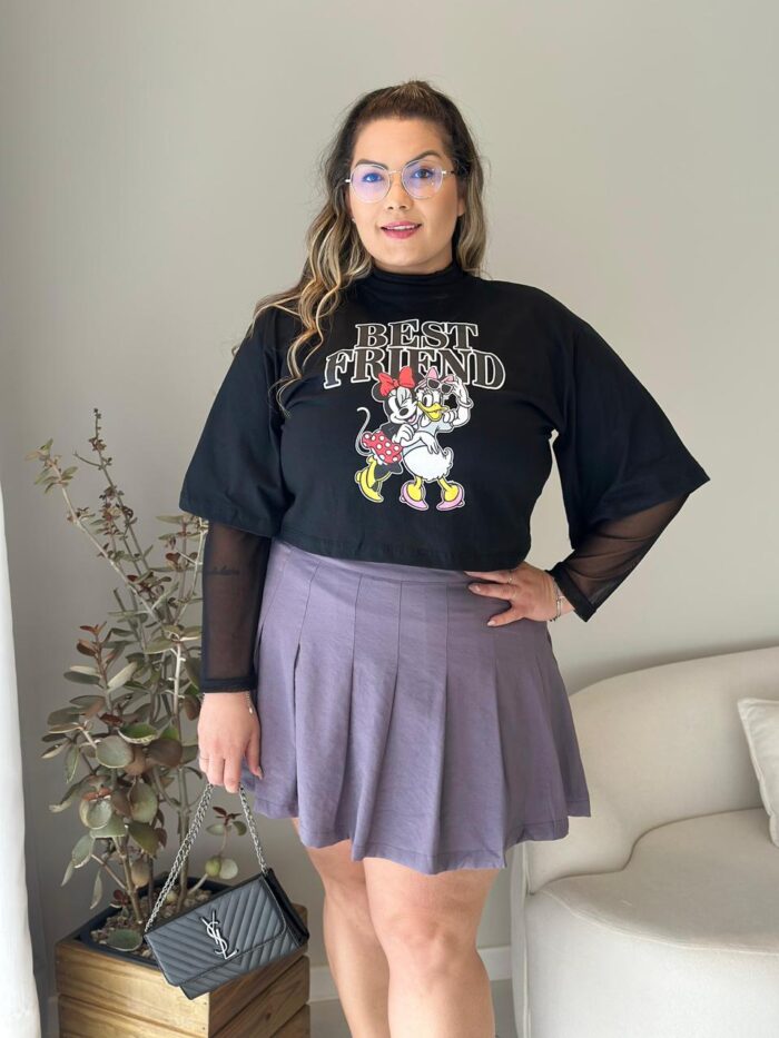 cropped minnie preto plus size 2391 cropped minnie preto plus size 2391