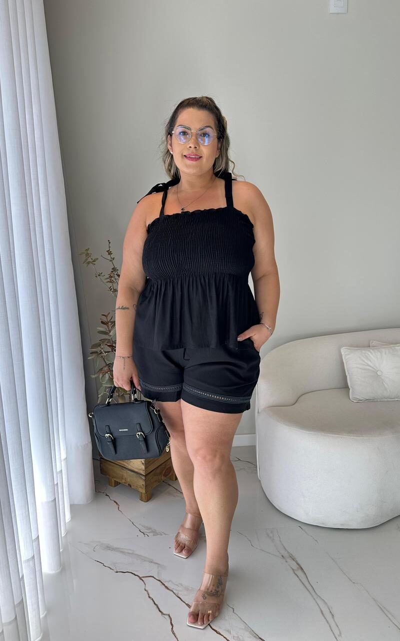 conjunto saionara nude plus size 2376