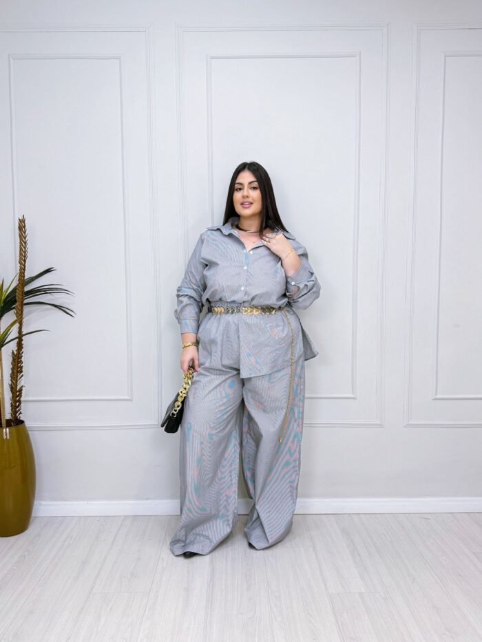 conjunto bibi listrado plus size 2388