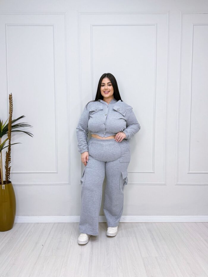 conjunto marieta cinza plus size 2415 conjunto marieta cinza plus size 2415