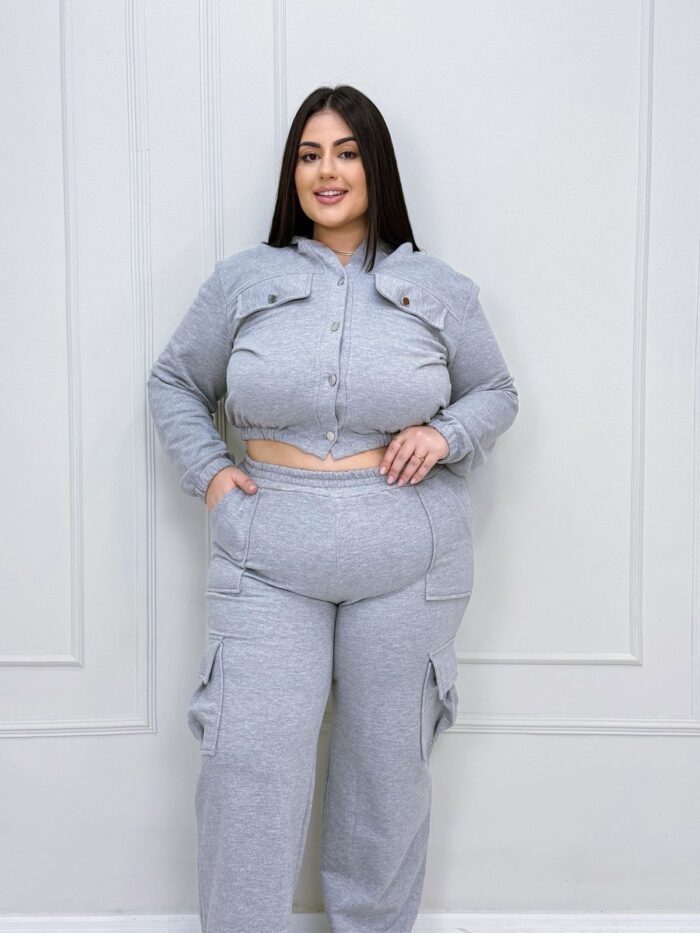 conjunto marieta cinza plus size 2415 conjunto marieta cinza plus size 2415