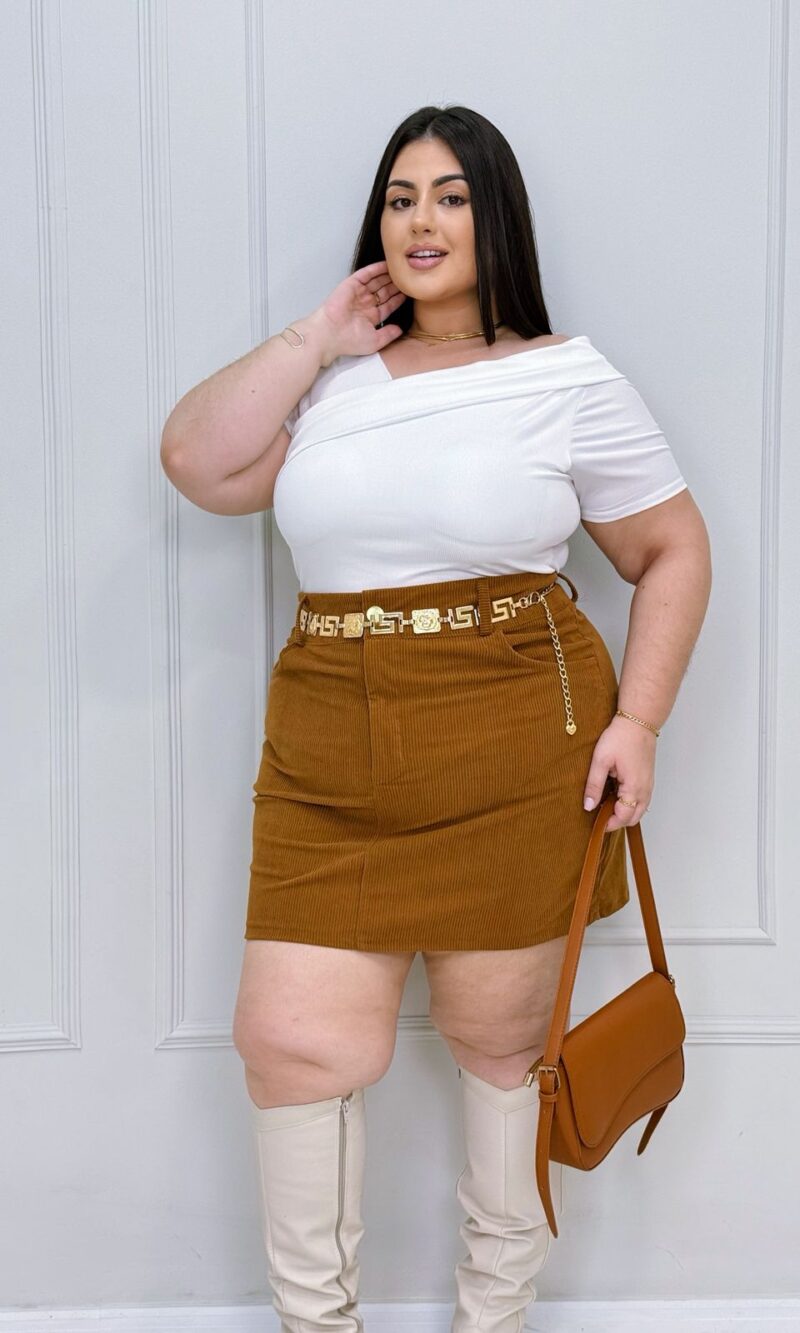 body joelma branco plus size 2355