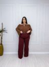 blusa nona vinho plus size 2380