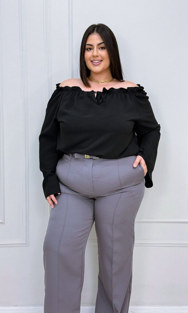 blusa nona vinho plus size 2380