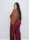 blusa nona vinho plus size 2380