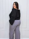 blusa nona vinho plus size 2380