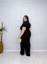 conjunto estela vinho plus size 2359
