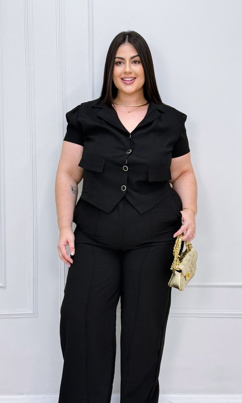 conjunto estela vinho plus size 2359