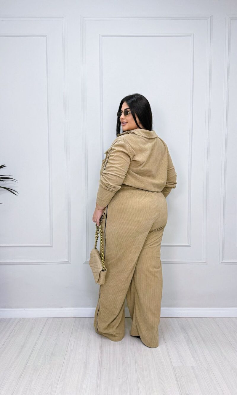 conjunto milene marrom plus size 2413