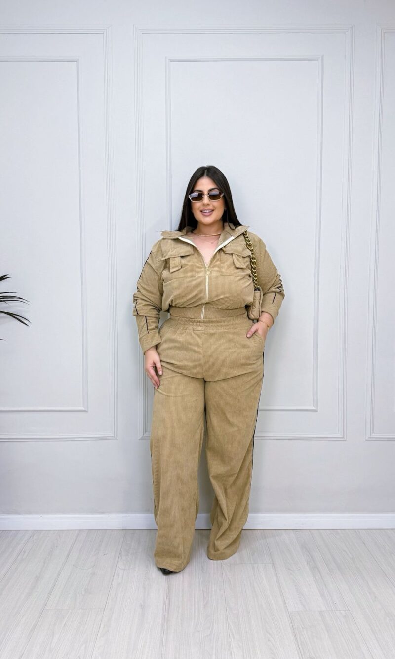 conjunto milene marrom plus size 2413
