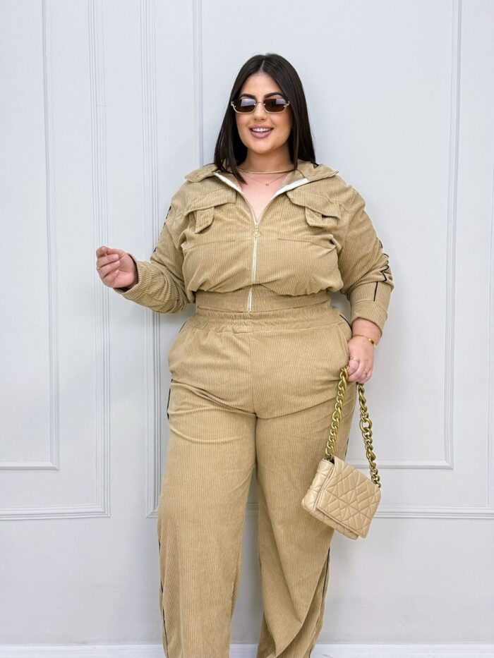 conjunto milene marrom plus size 2413 conjunto milene marrom plus size 2413