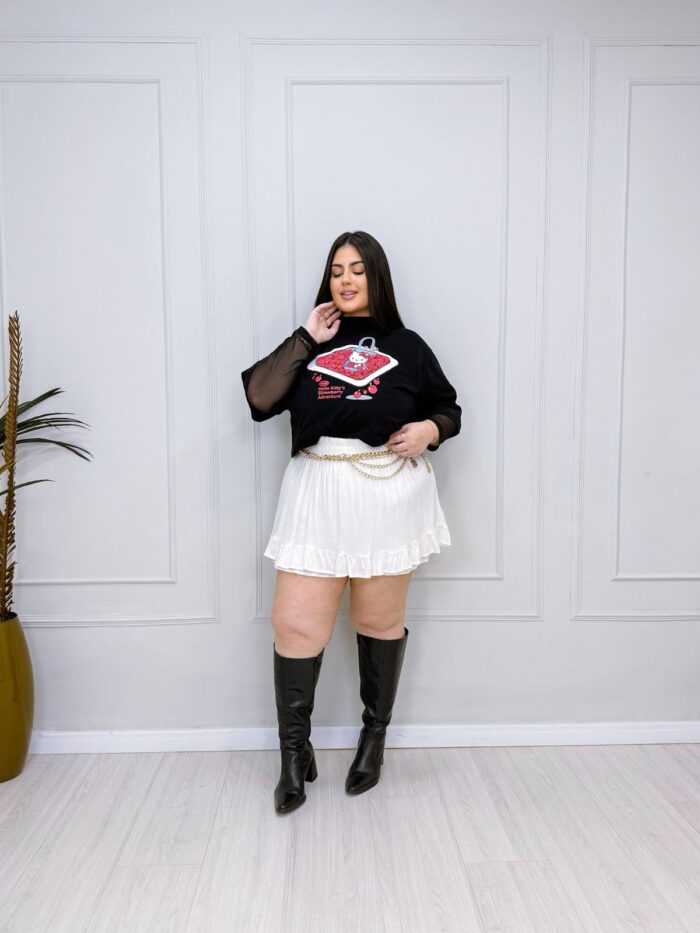 cropped hello kitty preto plus size 2390 cropped hello kitty preto plus size 2390