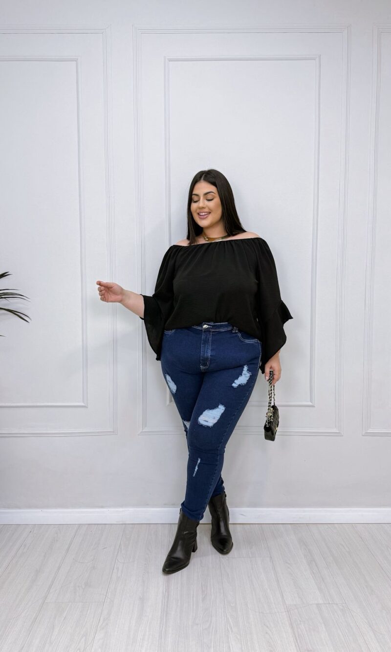 blusa ilma branca plus size 2373