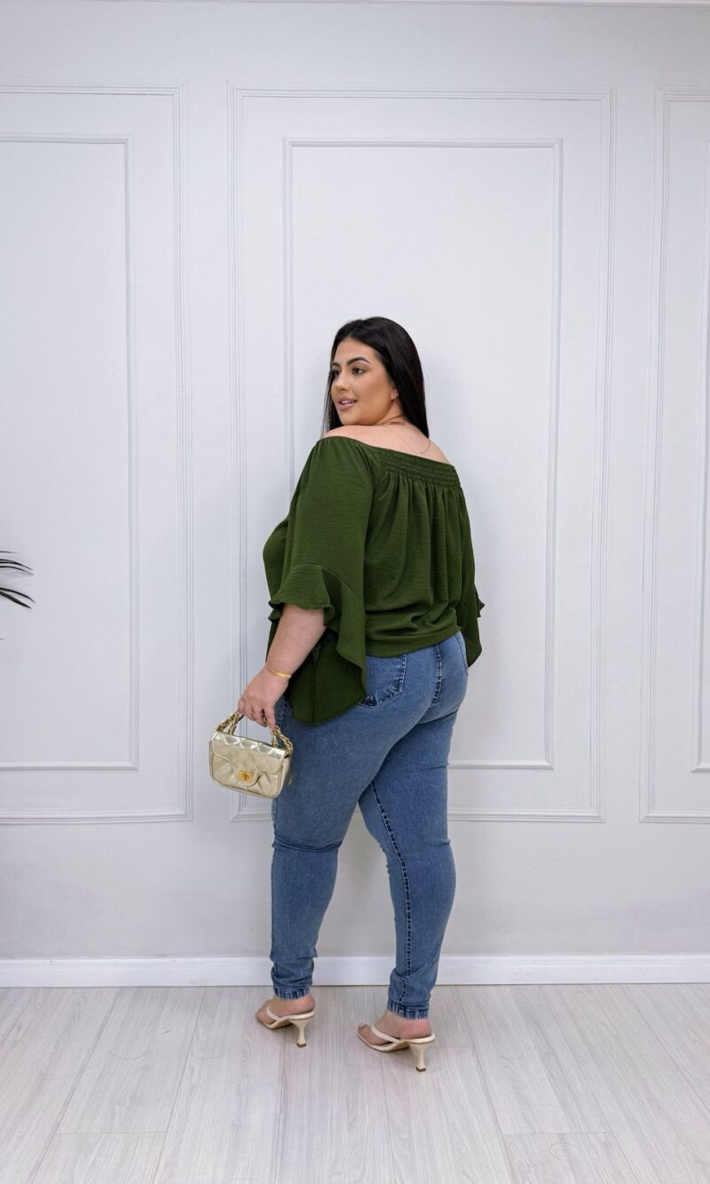 blusa ilma marrom plus size 2371