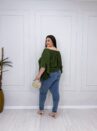 blusa ilma marrom plus size 2371