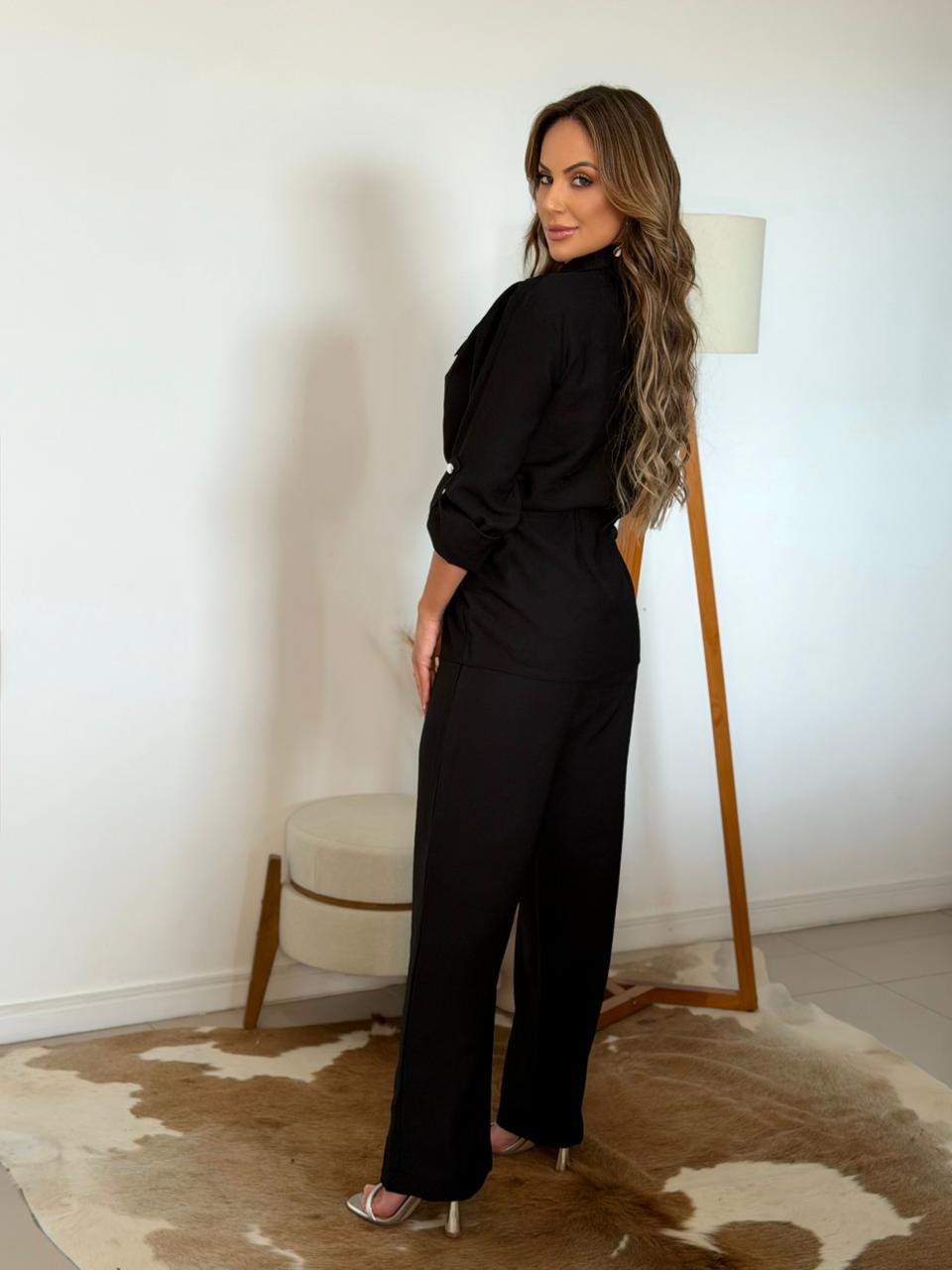 conjunto nilma marrom slim 2506