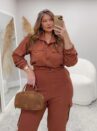 conjunto zenita marrom plus size 2494