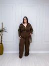 conjunto milene marrom plus size 2412