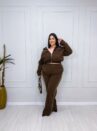 conjunto milene marrom plus size 2412