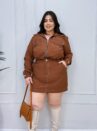 conjunto selenita marrom plus size 2490