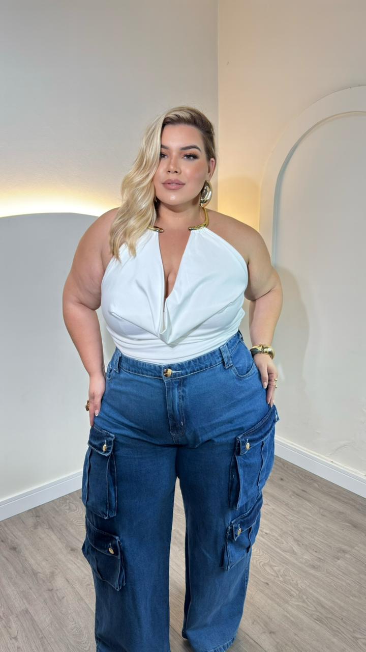 cropped maya preto plus size 2663