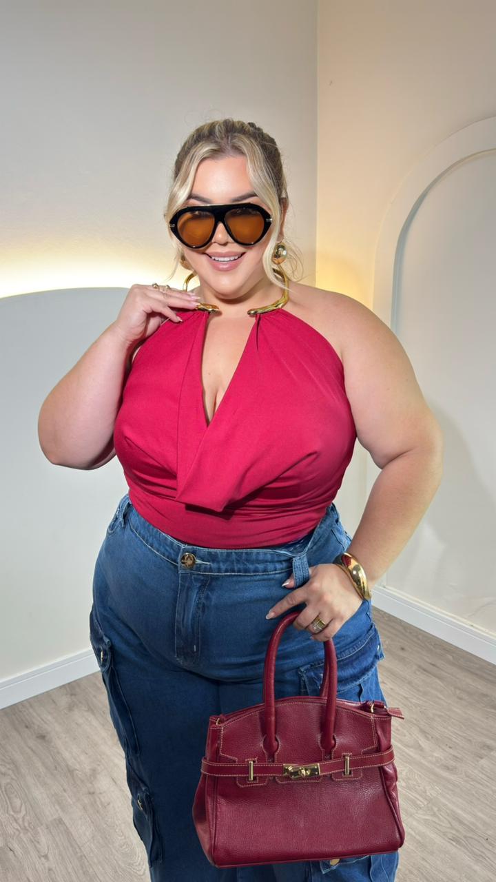 cropped maya preto plus size 2663