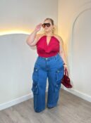 cropped maya preto plus size 2663
