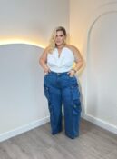 cropped maya preto plus size 2663