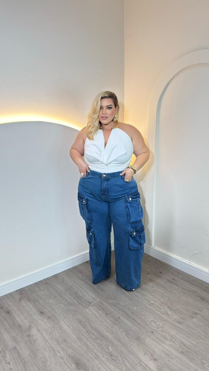 cropped maya preto plus size 2663