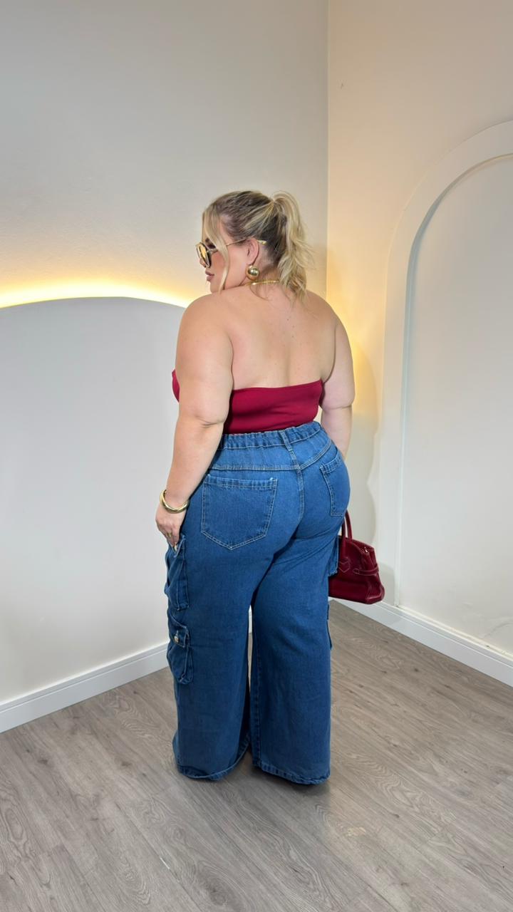 cropped maya preto plus size 2663