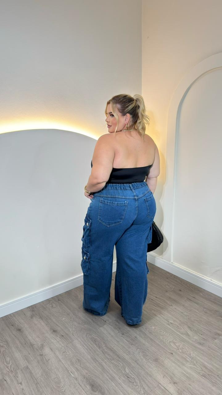 cropped maya preto plus size 2663
