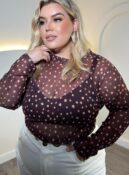 body suely marrom plus size 2573