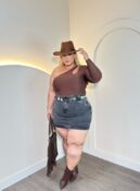 cropped ariella preto plus size 2732