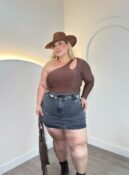 cropped ariella preto plus size 2732