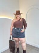 cropped ariella preto plus size 2732