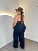 cropped aryane preto plus size 2734